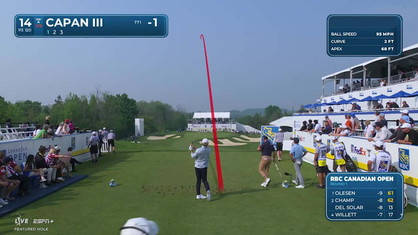 Frankie Capan III nearly aces No. 14 at RBC Canadian