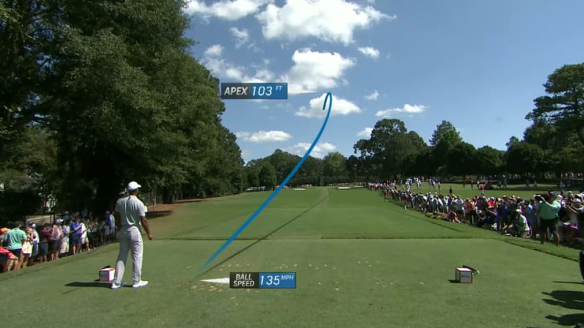 Every shot trail from Tiger Woods in TOUR Championship