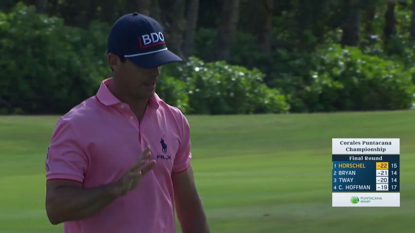 Billy Horschel makes nice putt for birdie at Corales Puntacana