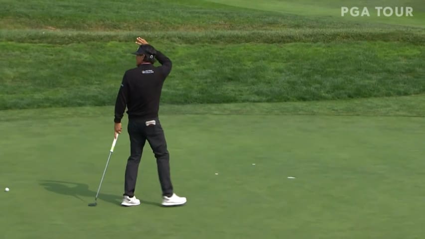 Ken Tanigawa navigates no. 18, finishes with birdie at Pure Insurance