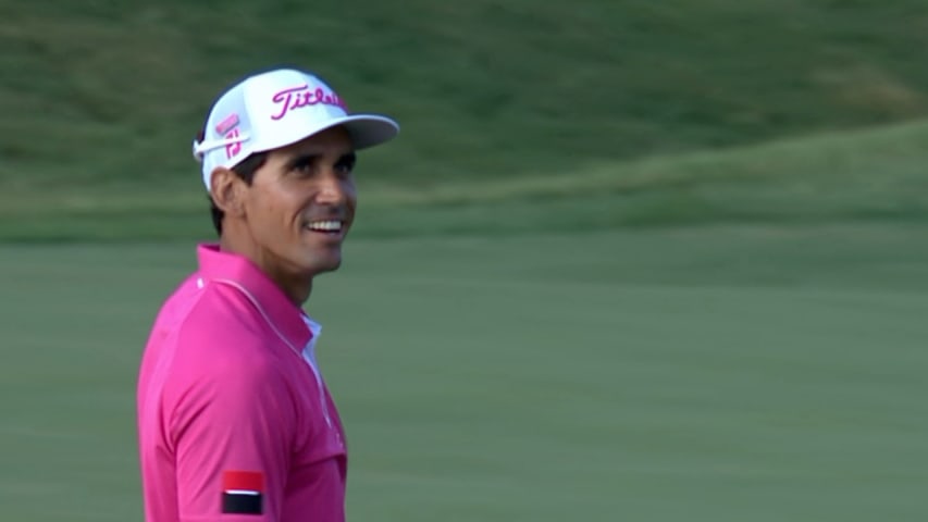 En español: Rafa Cabrera Bello double eagles No. 16 at THE PLAYERS