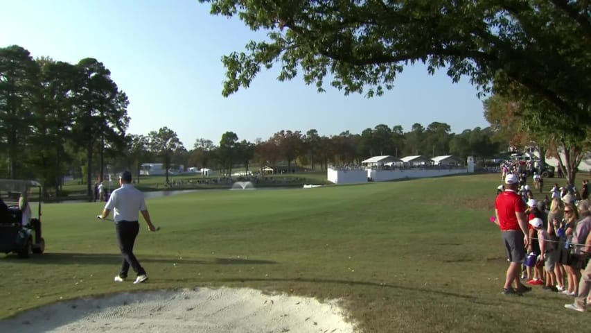 Rod Pampling closes with birdie on No. 18 at Simmons Bank