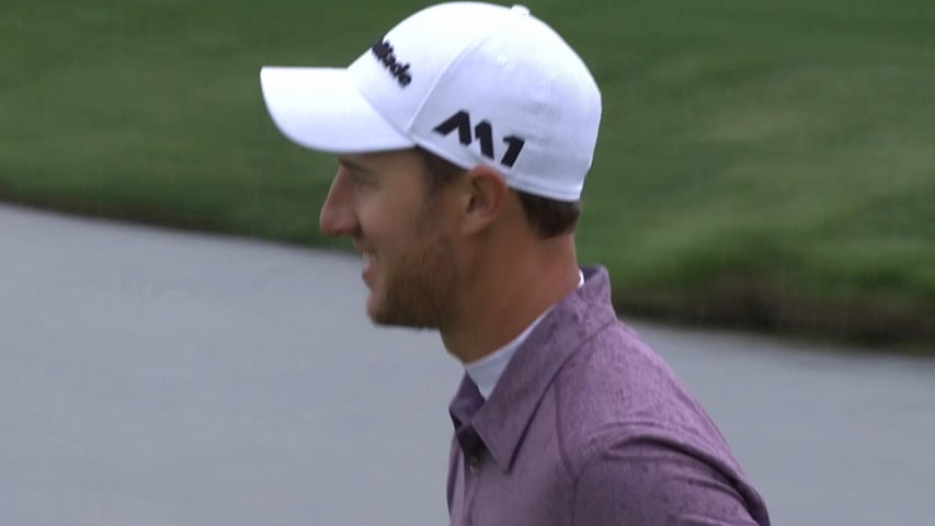 Derek Ernst's chip-in eagle is the Shot of the Day