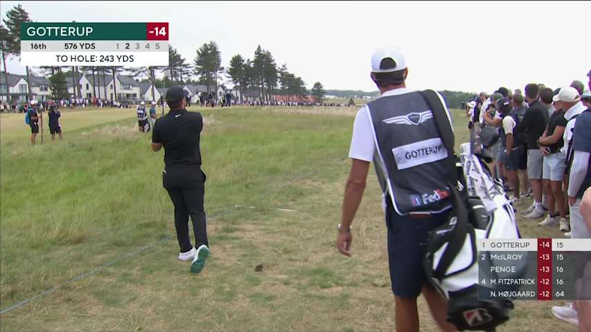 Chris Gotterup widens lead to two with birdie at Genesis Scottish Open