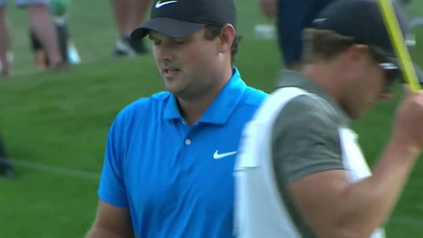 Patrick Reed gets up-and-down for birdie at THE NORTHERN TRUST 