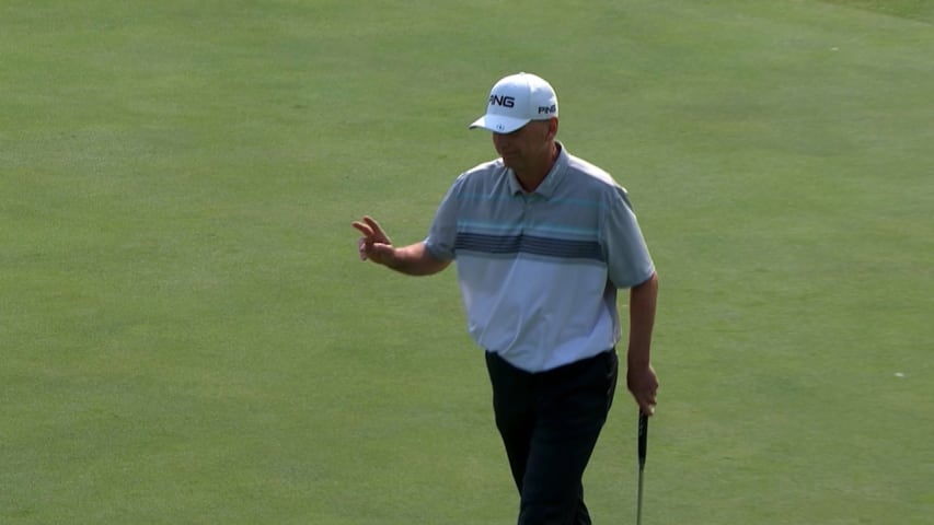 Kevin Sutherland's eagle on No. 16 at Sanford International