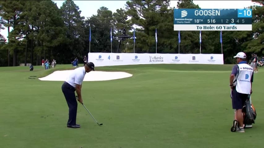 Retief Goosen closes with birdie on No. 18 in Round 3 at Dominion Energy