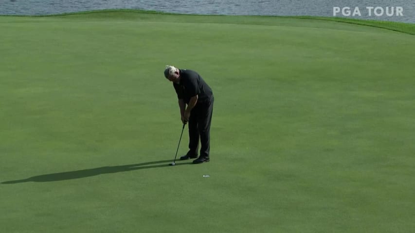 Darren Clarke birdies No. 16 in Round 3 at Sanford International