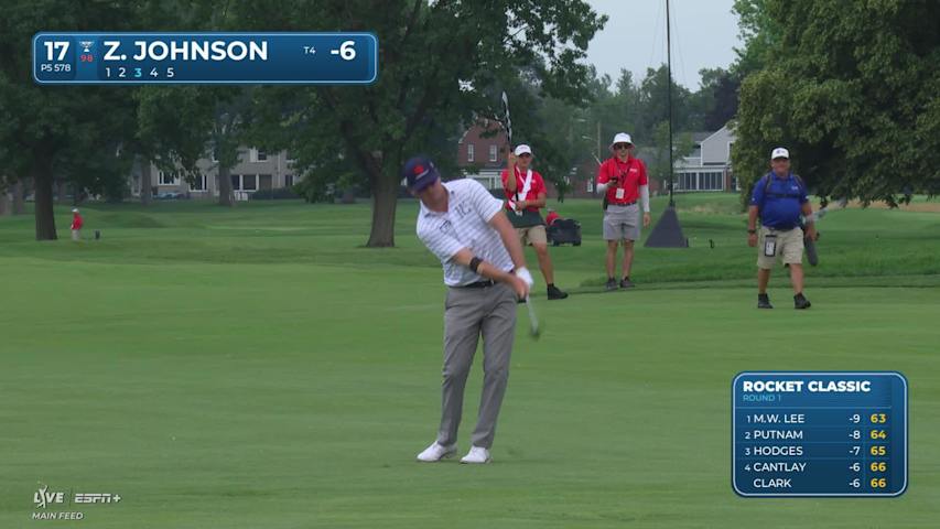 Zach Johnson makes birdie on No. 17 at Rocket Classic