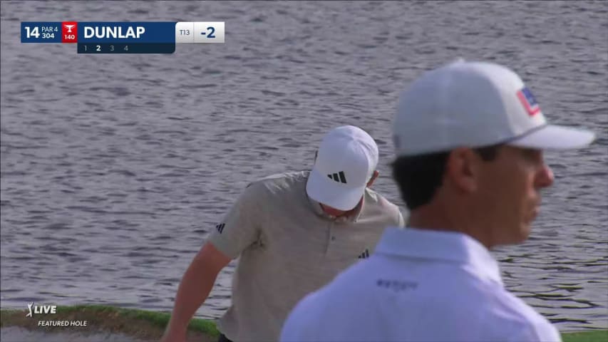 Nick Dunlap makes birdie on No. 14 at Wells Fargo