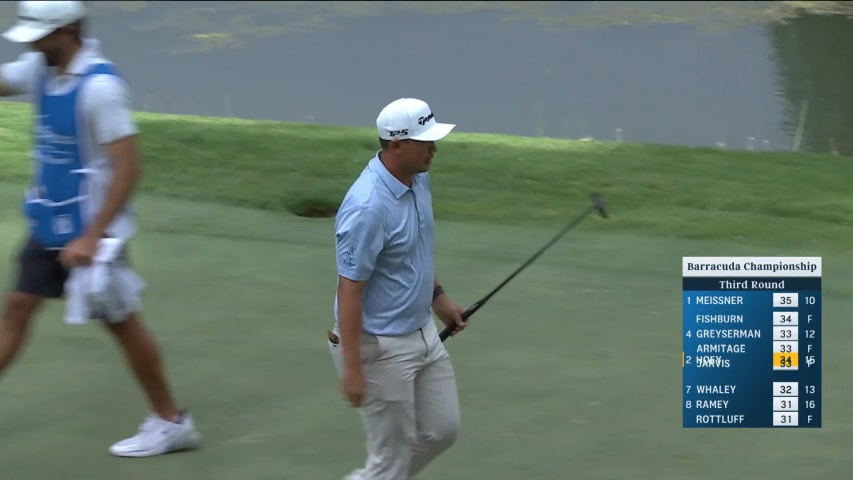 Rico Hoey reaches green in two setting up birdie at Barracuda