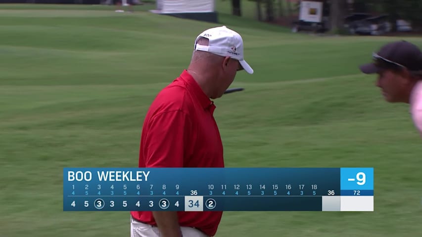Boo Weekley makes birdie on No. 10 at Regions Tradition