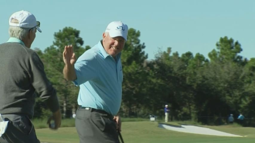 Mark O’Meara drains 25-foot eagle at PNC Father/Son