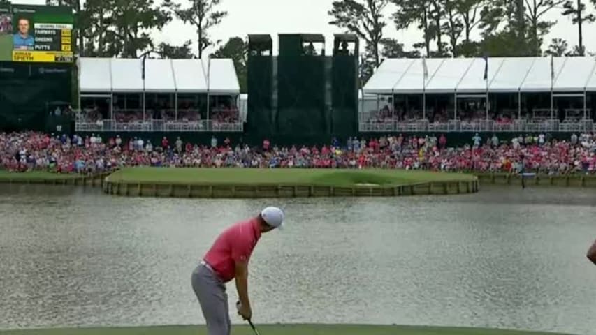 Jordan Spieth’s near-ace on No. 17 at THE PLAYERS