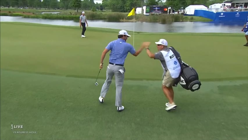 Davis Riley sinks electrifying 33-foot birdie at Zurich Classic