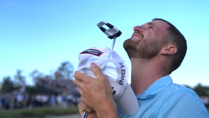 Wyndham Clark taps in for emotional win at U.S. Open