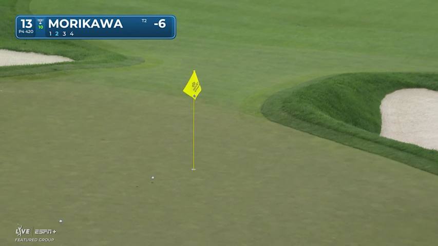 Collin Morikawa makes birdie on No. 13 at Truist Championship