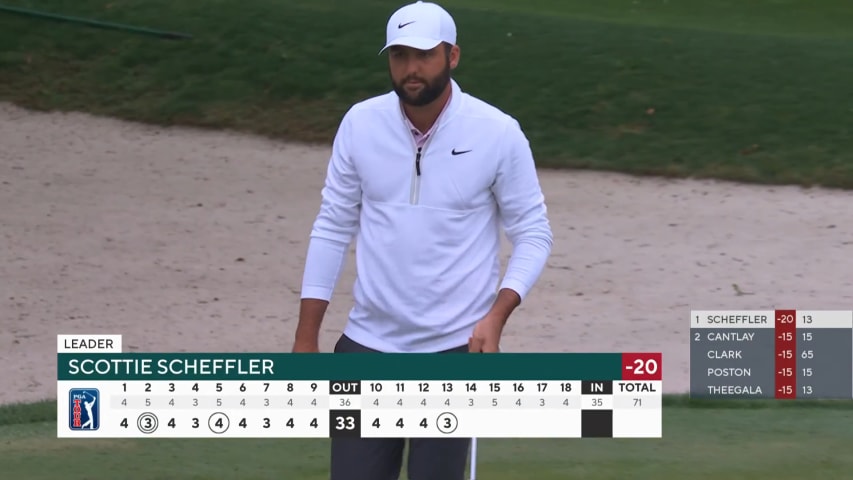 Scottie Scheffler tacks on another birdie on No. 13 at RBC Heritage