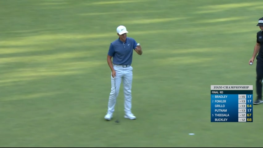 Cameron Champ finishes with short putt for birdie at ZOZO CHAMP
