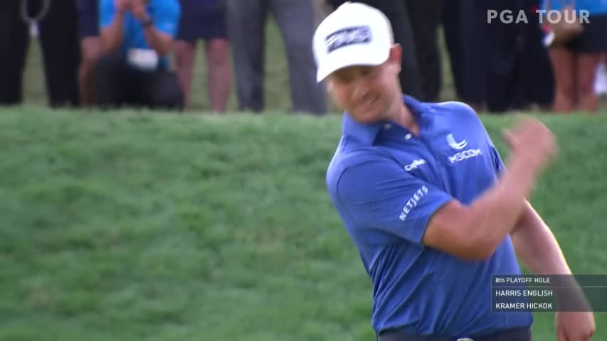 Harris English birdies 8th playoff hole to win Travelers Championship