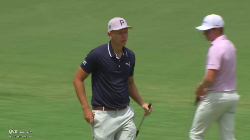 Doug Ghim makes birdie on No. 2 at Charles Schwab
