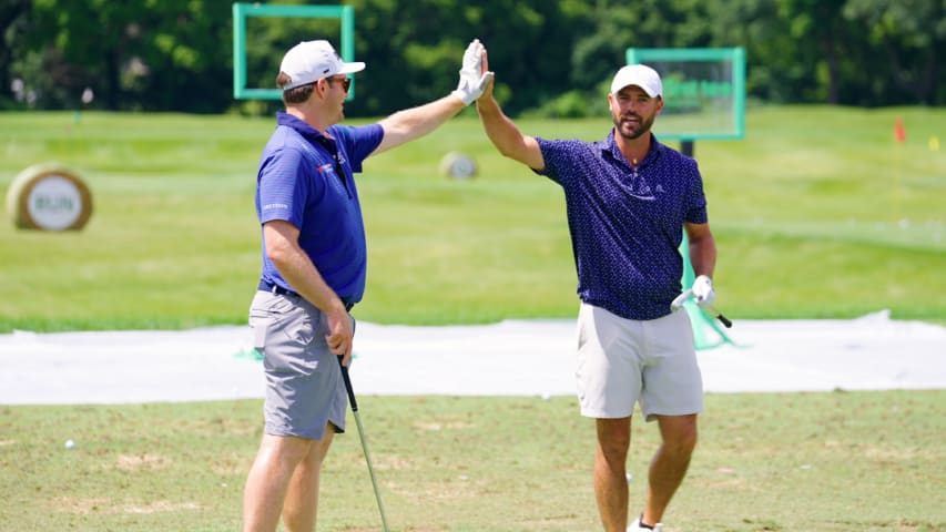 Harry Higgs, Welsey Bryan host First Tee clinic at John Deere Classic