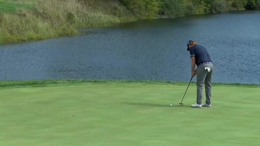 Mason Andersen converts birdie putt at Korn Ferry Tour Champ