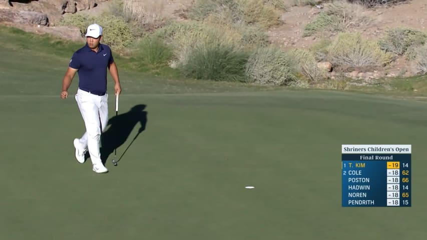 Tom Kim gets up-and-down for clutch birdie at Shriners Children's Open