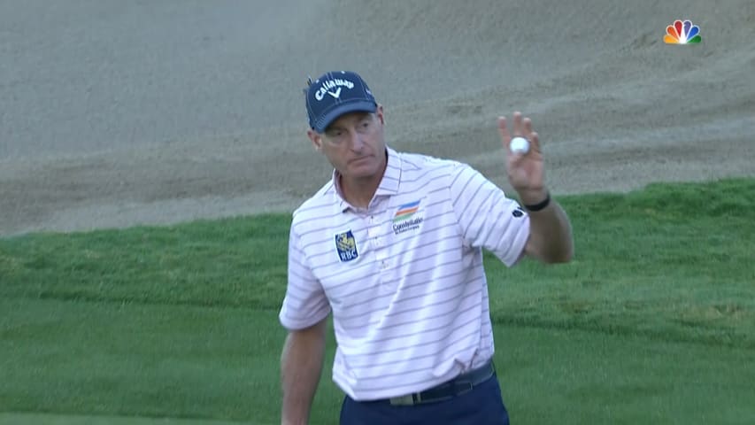 Jim Furyk’s closing par on No. 18 at The Ally Challenge