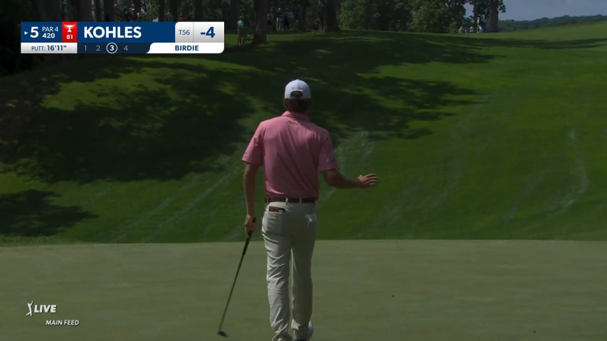 Ben Kohles makes 16-footer for birdie at John Deere