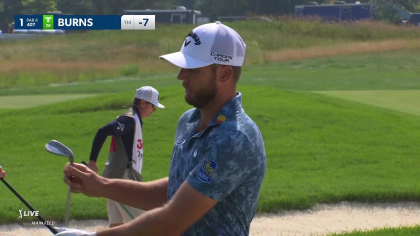 Sam Burns makes birdie on No. 1 at 3M Open