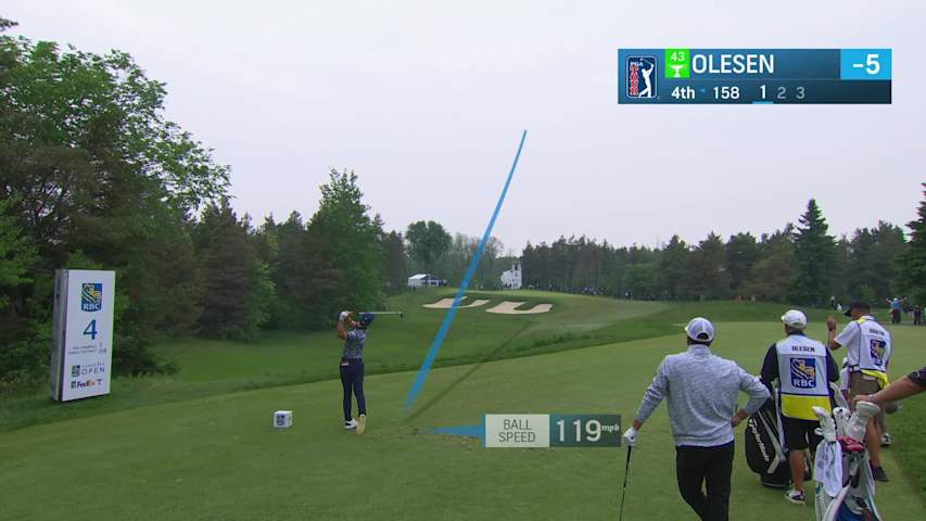 Thorbjørn Olesen makes birdie on No. 4 at RBC Canadian