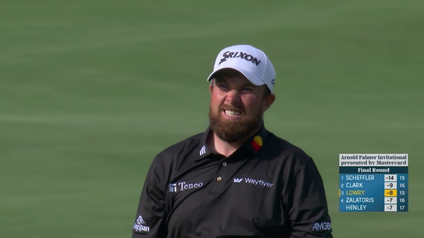 Shane Lowry makes birdie on No. 16 at Arnold Palmer