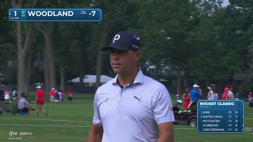 Gary Woodland makes birdie on No. 1 at Rocket Classic