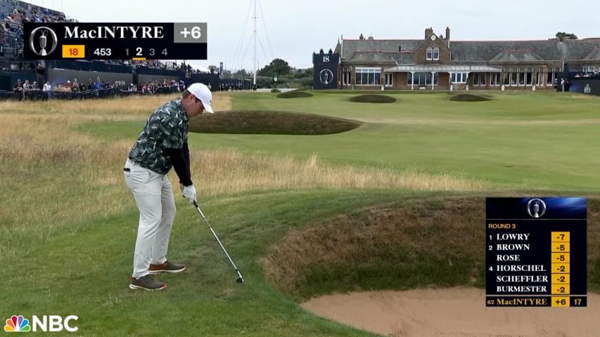 Robert Macintyre's unconventional par save at The Open