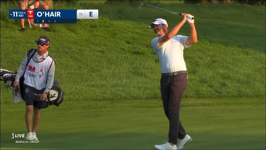 Sean O'Hair buries 22-foot birdie putt at 3M Open