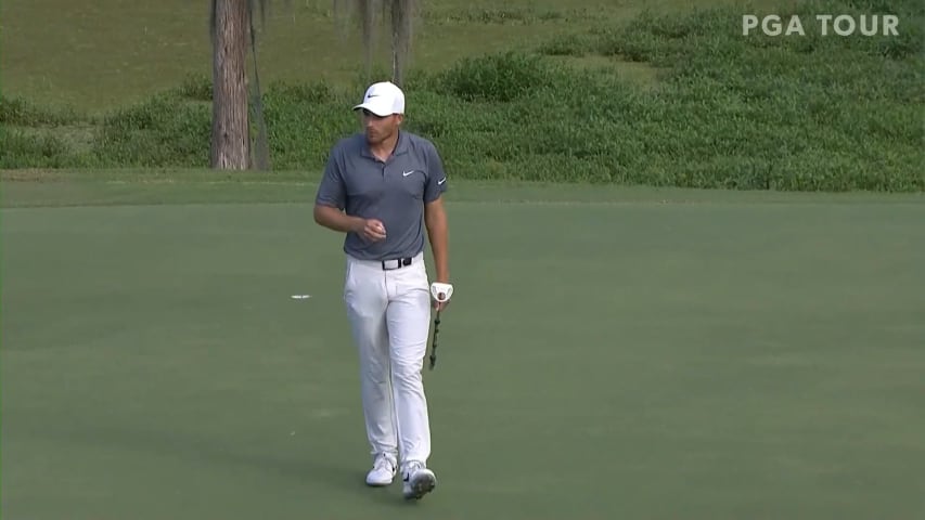 Aaron Wise sinks 15-foot birdie from edge of green at Sanderson Farms