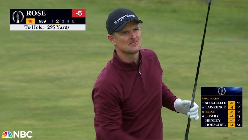 Justin Rose's massive 309-yard driver off the deck leads to birdie at The Open