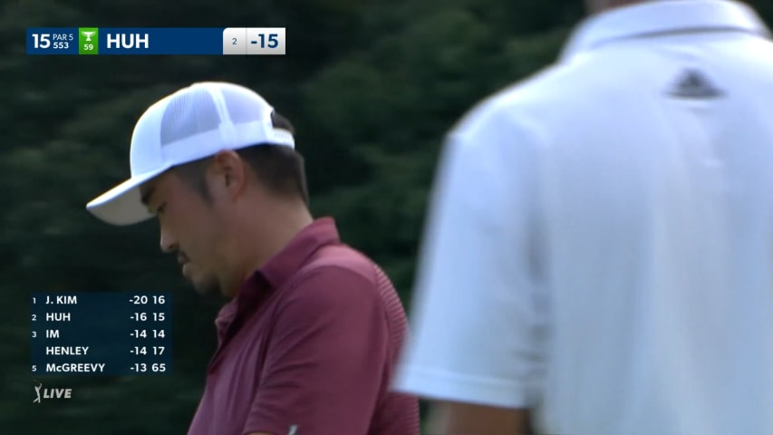 John Huh makes birdie on No. 15 in Round 4 at Wyndham