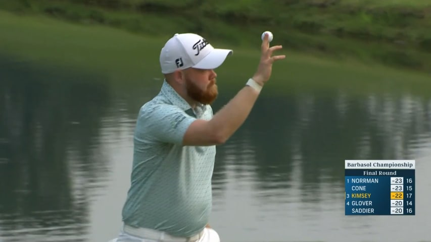 Nathan Kimsey's quality approach leads to birdie at Barbasol