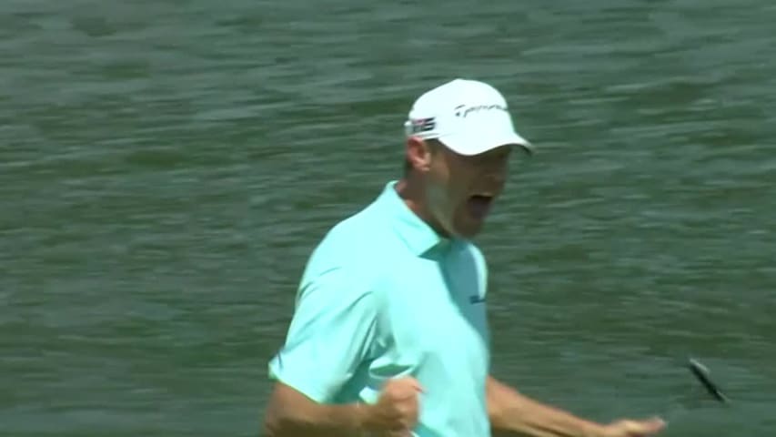 Shawn Stefani dials in 64-foot birdie putt at Wells Fargo