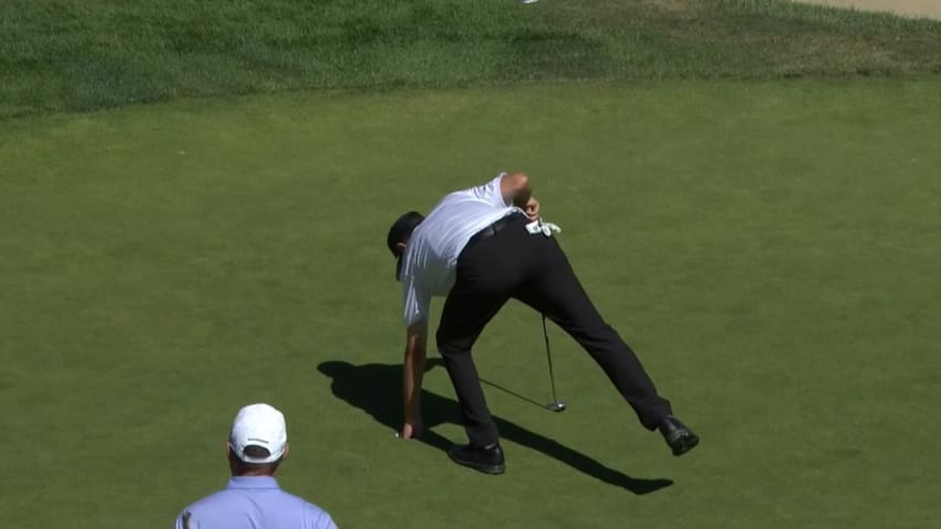 Steven Alker makes birdie on No. 18 at Boeing Classic