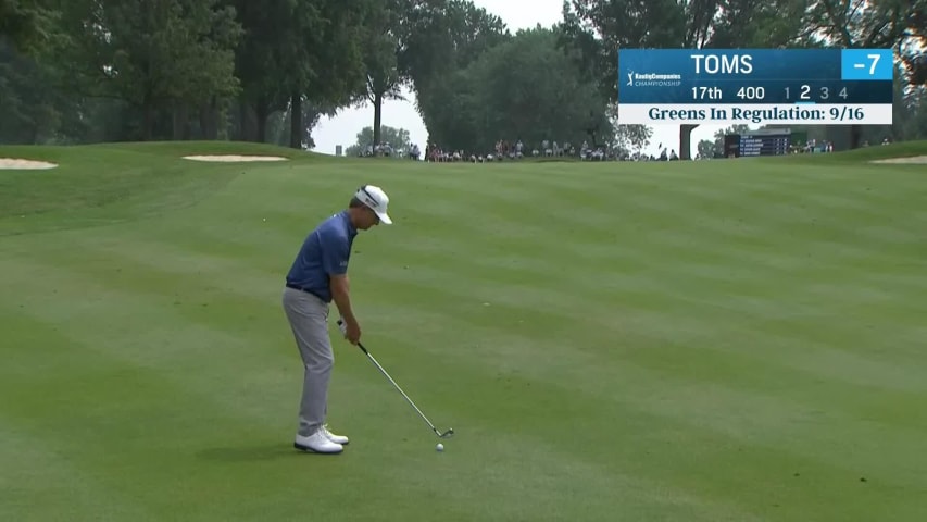 David Toms dials in approach to yield birdie at Kaulig Co. Championship