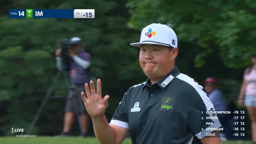 Sungjae Im makes 15-footer for eagle at John Deere