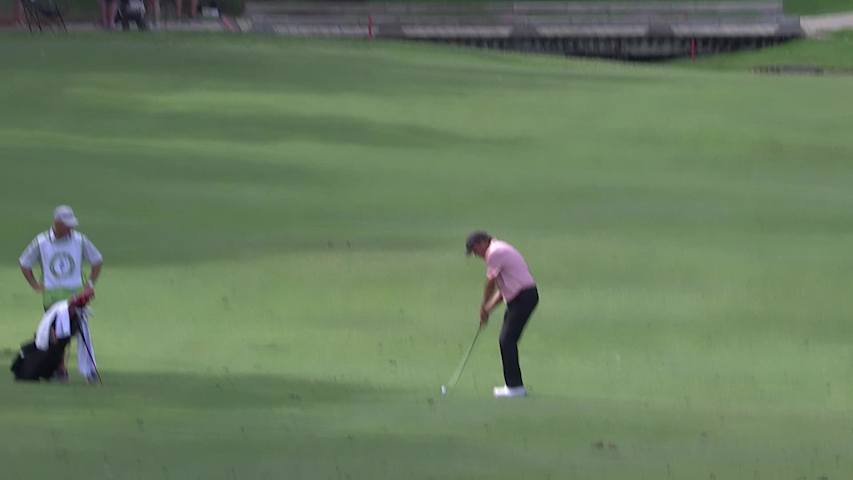 Stephen Ames makes birdie on No. 18 at Regions Tradition