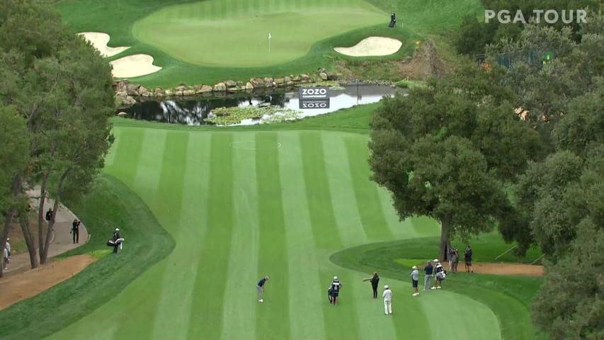 Justin Thomas makes birdie on No. 18 in Round 4 at ZOZO