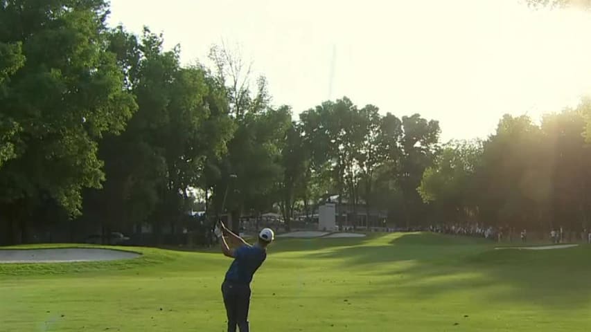 Erik van Rooyen uses nice approach to set up birdie at WGC-Mexico