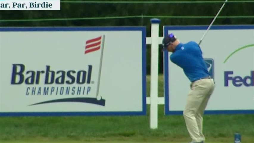 Anders Albertson aces No. 9 at Barbasol