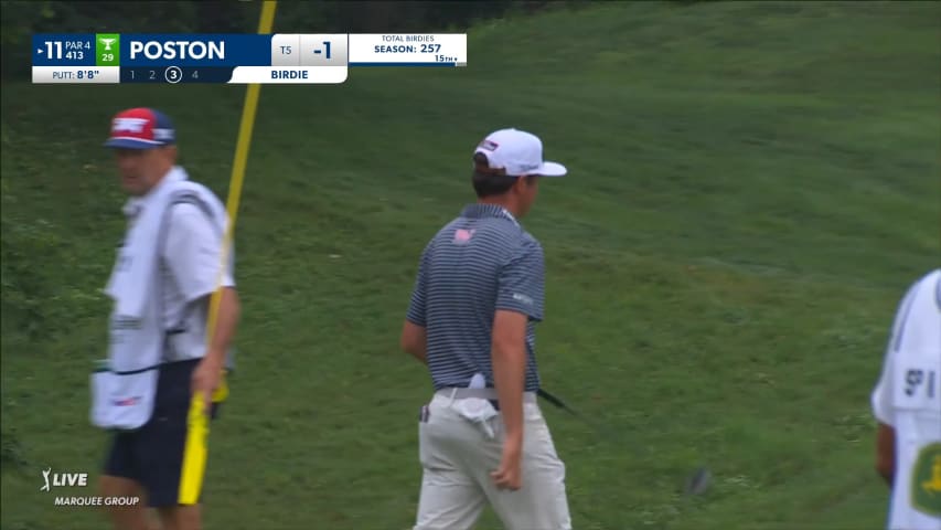 J.T. Poston makes back-to-back birdies on No. 11 at John Deere