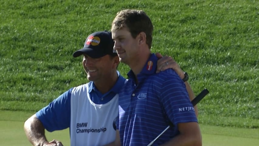 Harris English finishes with clutch birdie on the 72nd hole at BMW Championship